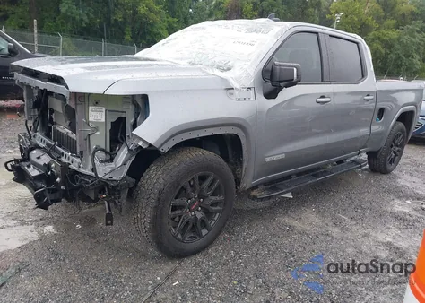 2025 GMC Sierra 1500 4Wd Standard Box Elevation from USA, damaged, VIN 3GTUUCE80SG120627